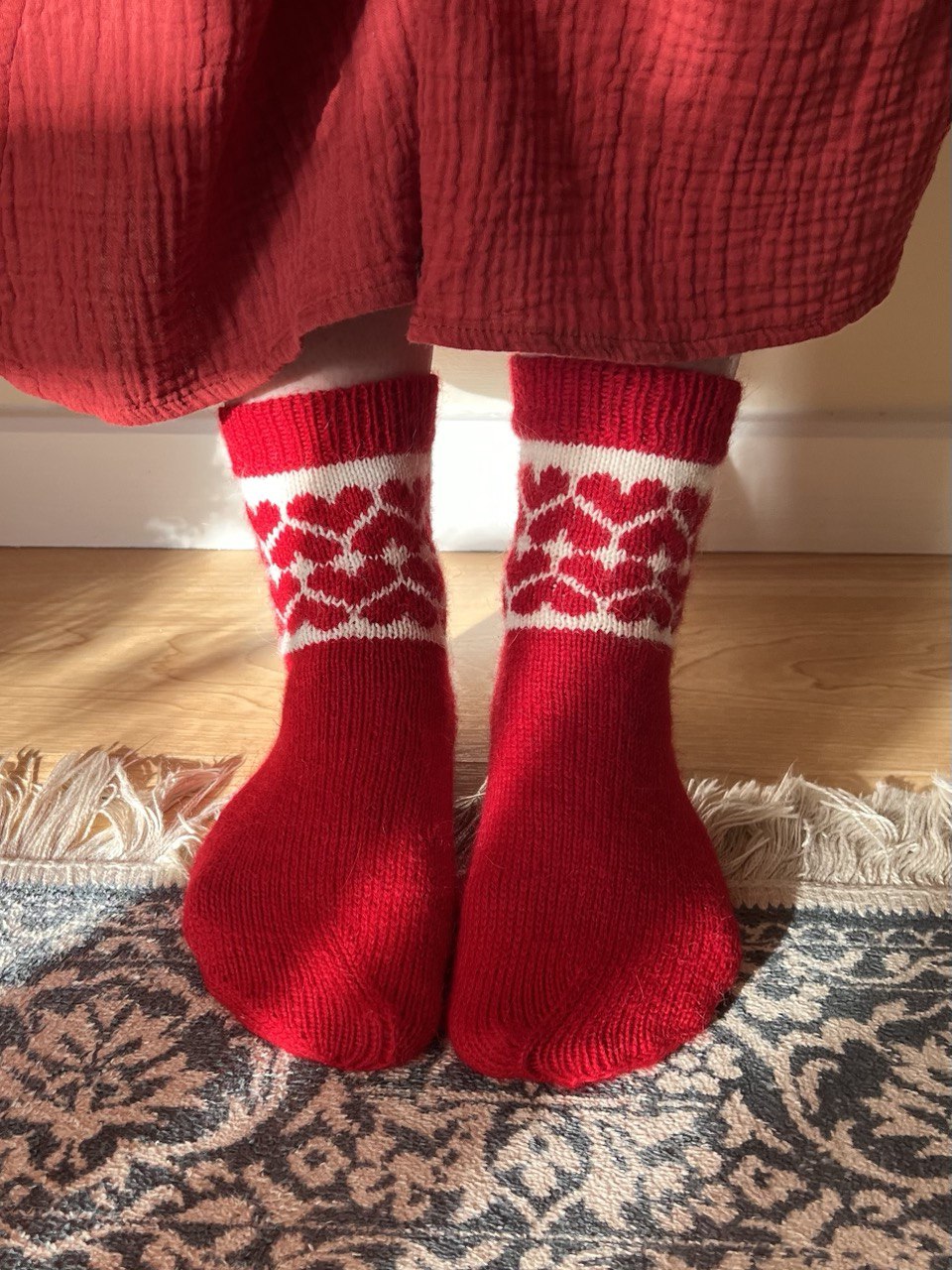 Valentine Socks knitting pattern