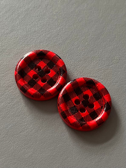 Christmas theme 4 hole button